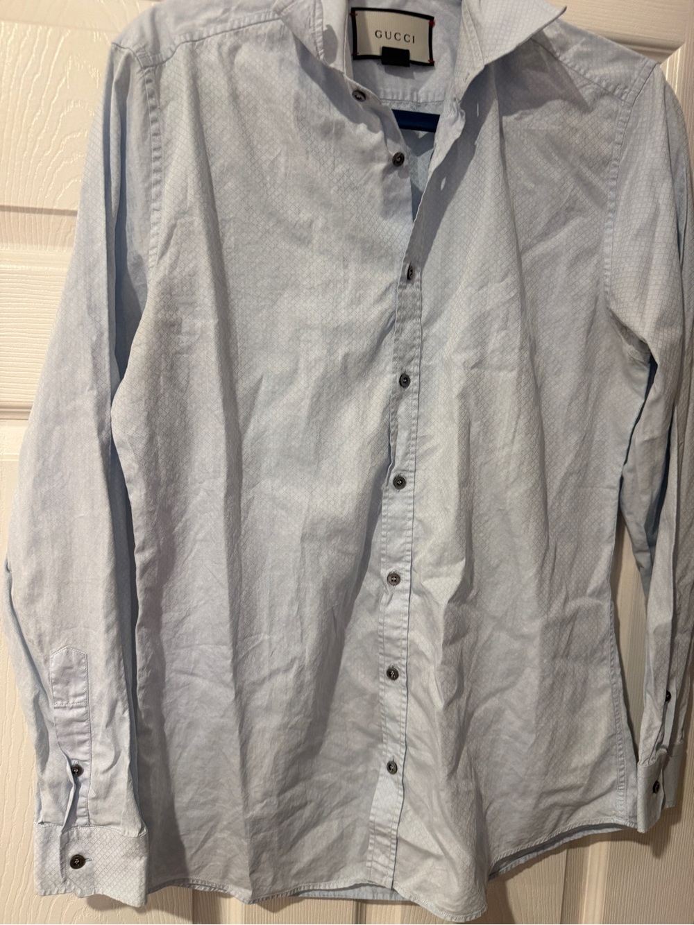Gucci Pale Blue Men's Dress Shirt